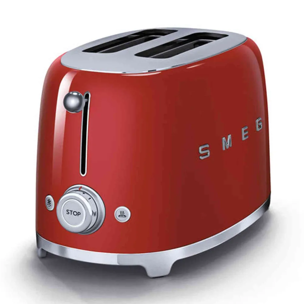 Grille-pain 2 tranches Smeg - Rouge