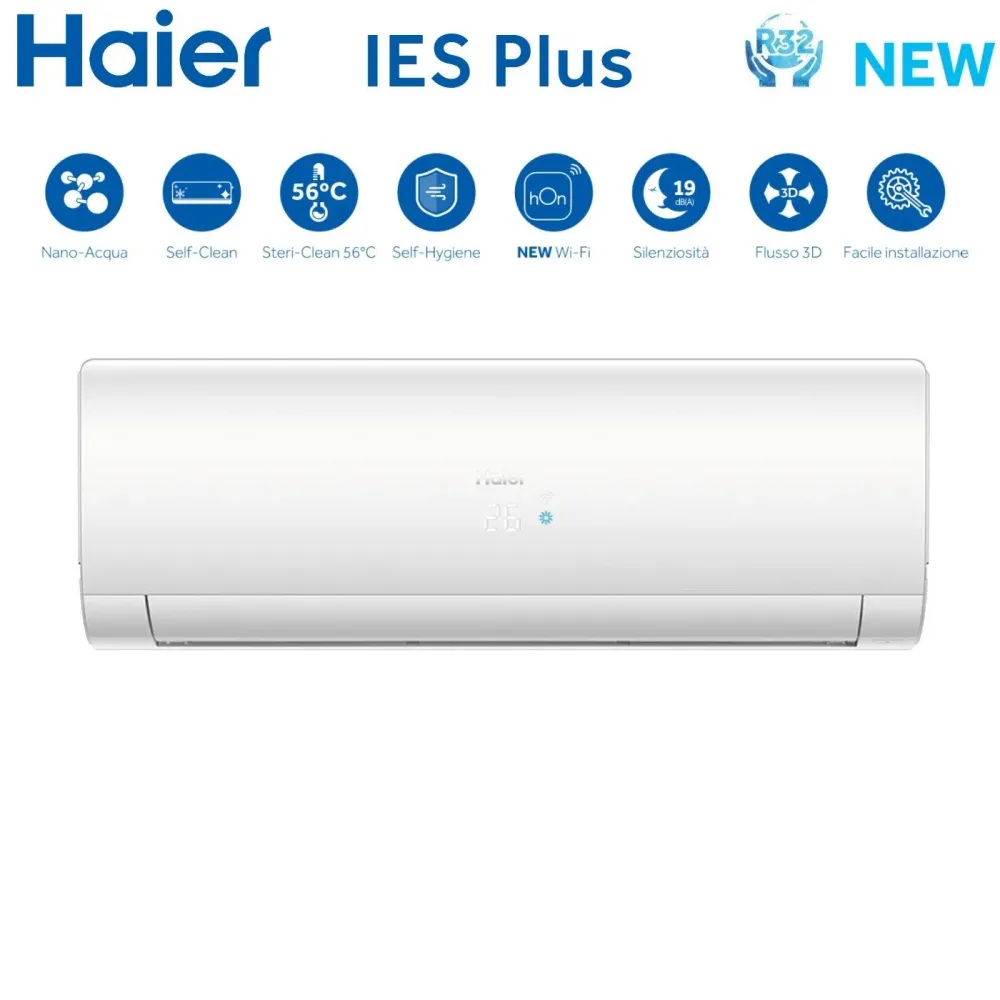 Haier Climatiseur Quadri Split Inverter Série Ies Plus 9+9+12+12 Avec 4u85s2sr3fa R-32 Wi-Fi intégré 9000+9000+12000+12000...