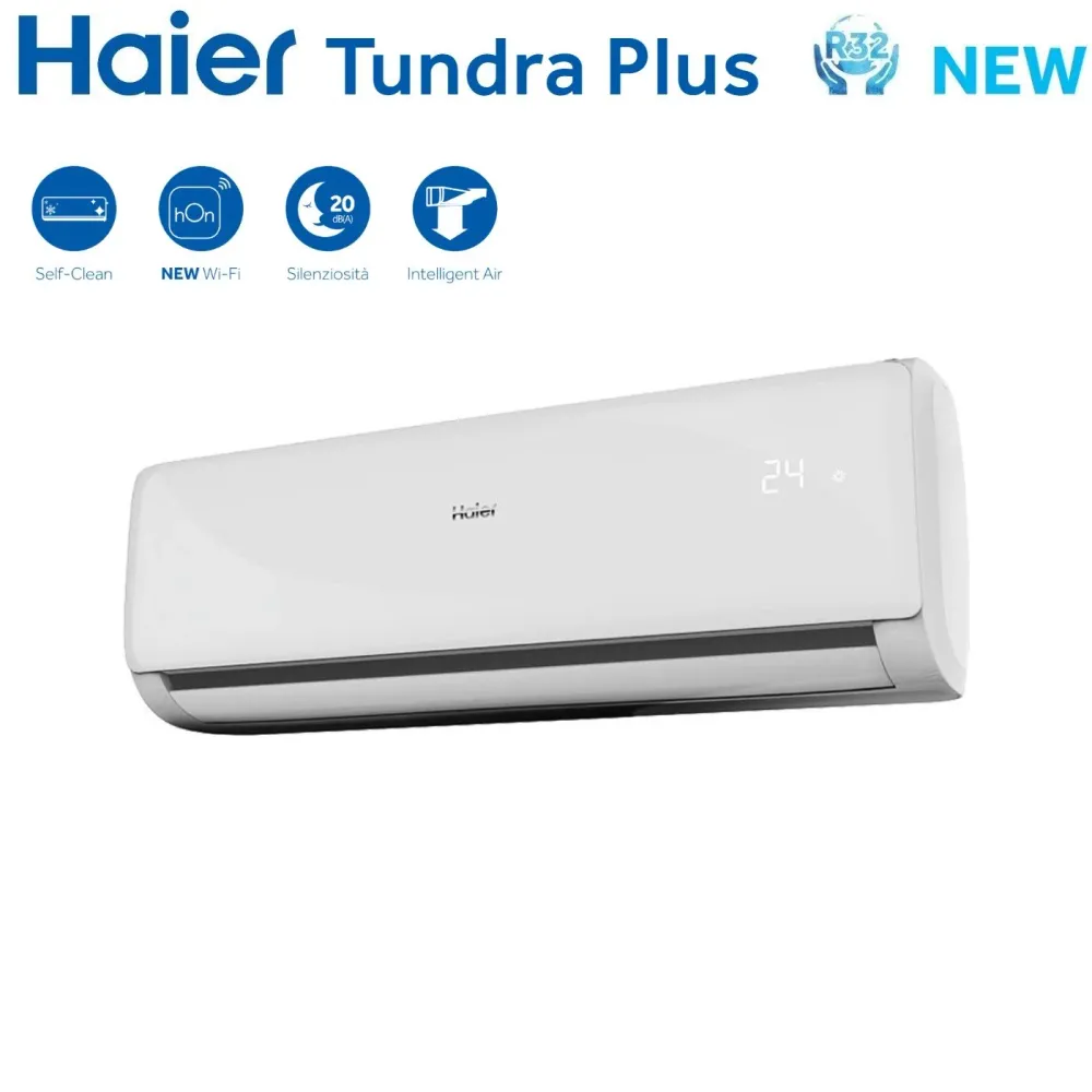 Haier Climatiseur Quadri Split Inverter Tundra Plus Series 7+7+7+9 Avec 4u85s2sr3fa R-32 Wi-Fi intégré 7000+7000+7000+9000