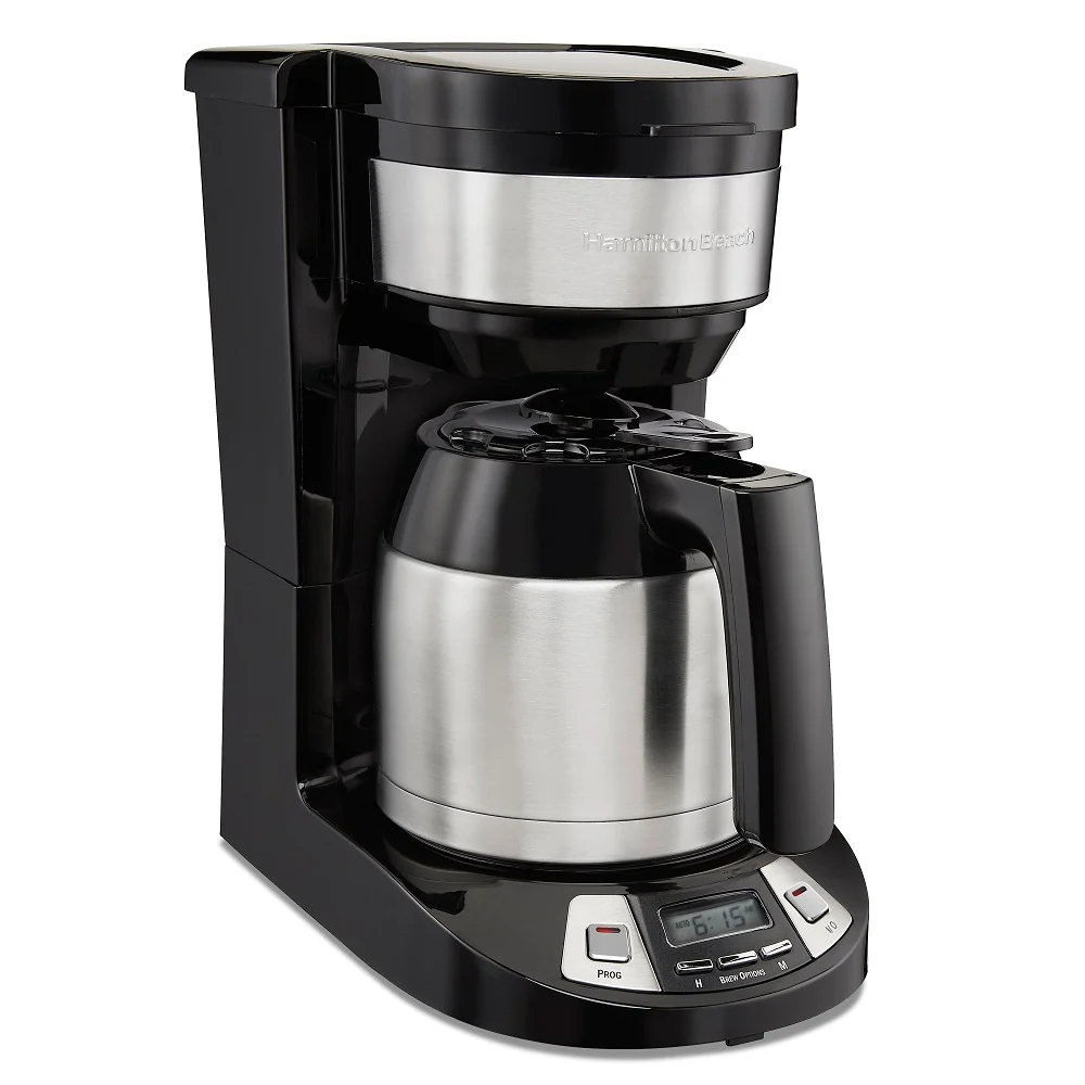 Cafetière programmable Hamilton Beach 8 tasses avec carafe thermique