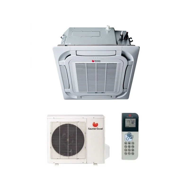 Hermann Saunier Duval Climatiseur 4 voies Cassette Inverter VivAir SDH19 Series 24000 BTU SDH 19-070 IKN R-32 - Neuf