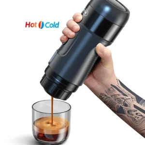 Machine à café portable / cafetière expresso pour camping et van-life DC 12V "Hibrew - H4A"