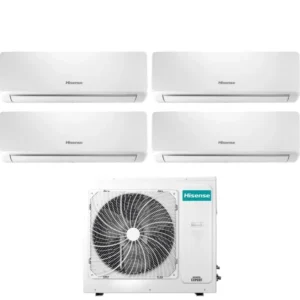 Hisense Climatiseur Quadri Split Inverter Bio Air Series 9 + 9 + 12 + 12 Avec 4amw105u4raa R-32 Wi-Fi intégré 9000 + 9000...