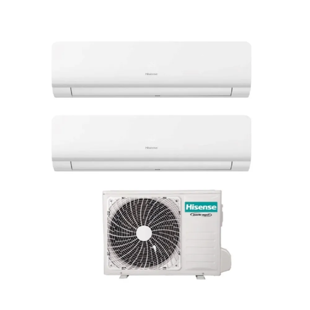 Hisense Dual Split Inverter Climatiseur New Energy 7 + 12 Series Avec 2amw35u4rra R-32 Wi-Fi intégré 7000 + 12000 - Neuf