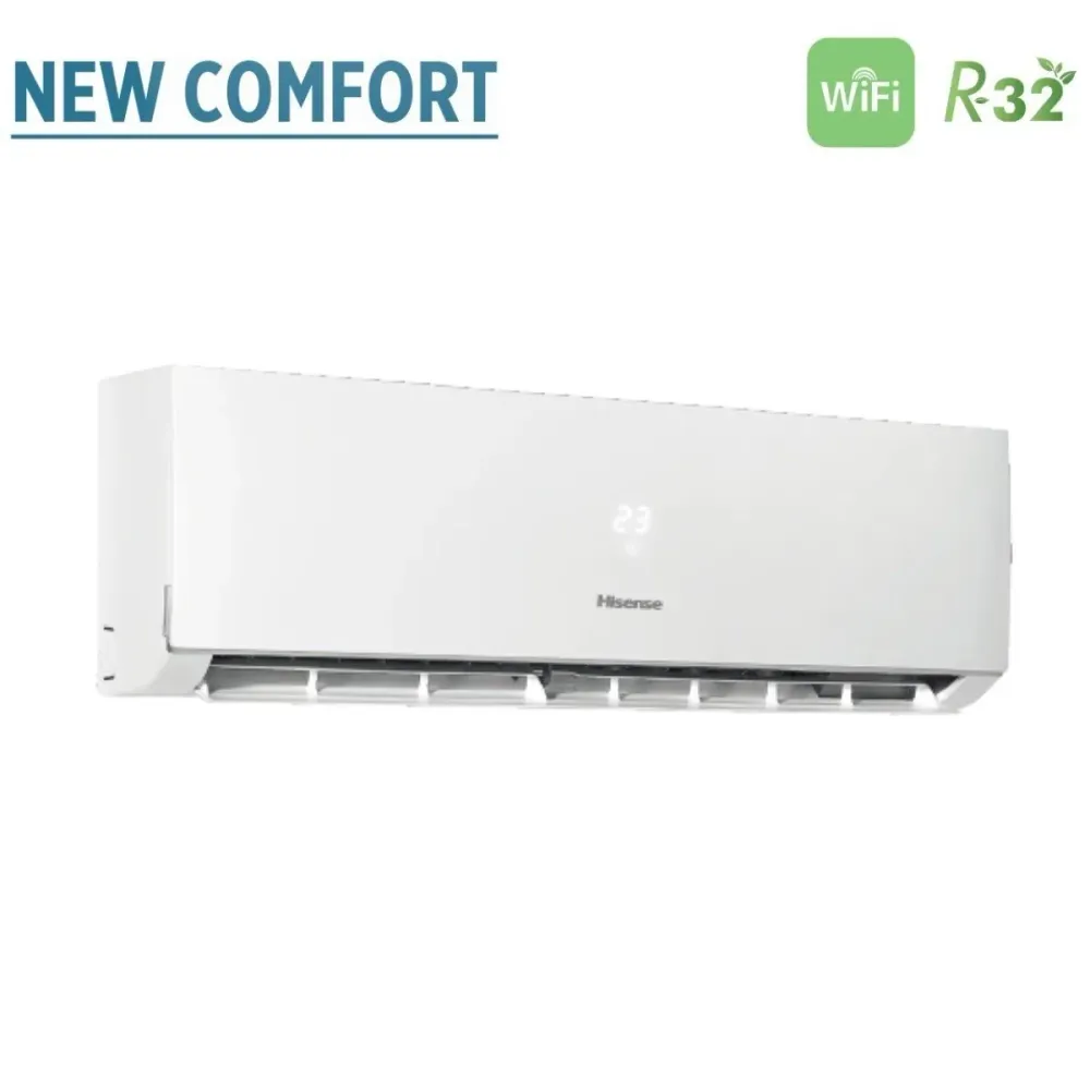 Hisense Trial Split Inverter Climatiseur New Comfort Series 12 + 12 + 12 Avec 4amw81u4raa R-32 Wi-Fi en option 12000 + 120...
