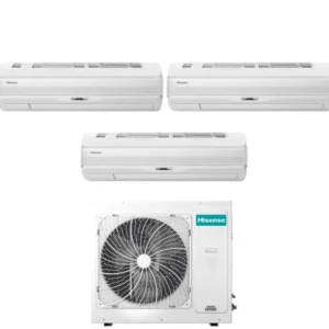 Hisense Trial Split Inverter Climatiseur Silentium Pro Série 9 + 9 + 9 Avec 3amw72u4rfa R-32 Wi-Fi intégré 9000 + 9000 + 9...