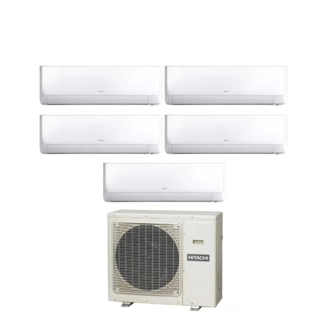 Hitachi Penta Split Inverter Climatiseur Performance Series 7+7+7+9+9 Avec Ram-90np5e R-32 Wi-Fi en option 7000+7000+7000+...