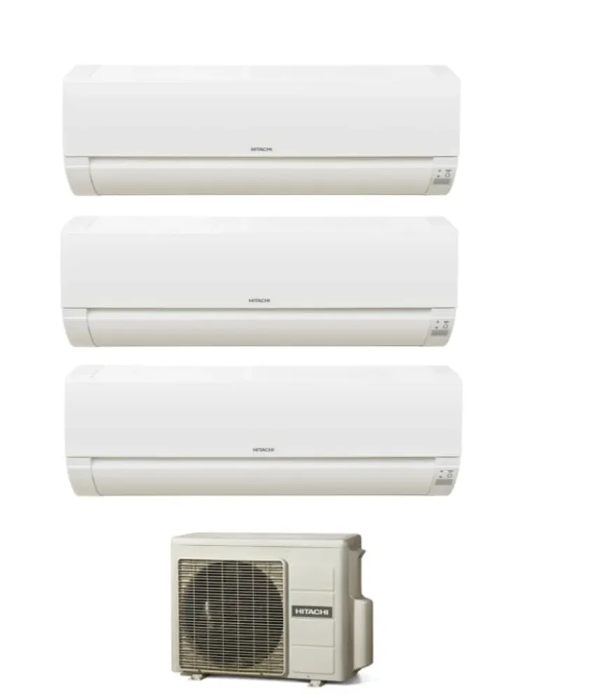 Hitachi Trial Split Inverter Climatisation Dodai Frostwash série 9000+9000+12000 avec RAM-53NE3F R-32 Wi-Fi en option - NO...
