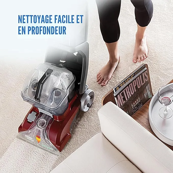 Hoover Power Scrub Deluxe – Nettoyeur de Tapis Professionnel avec Brosse SpinScrub (Boite ouverte)