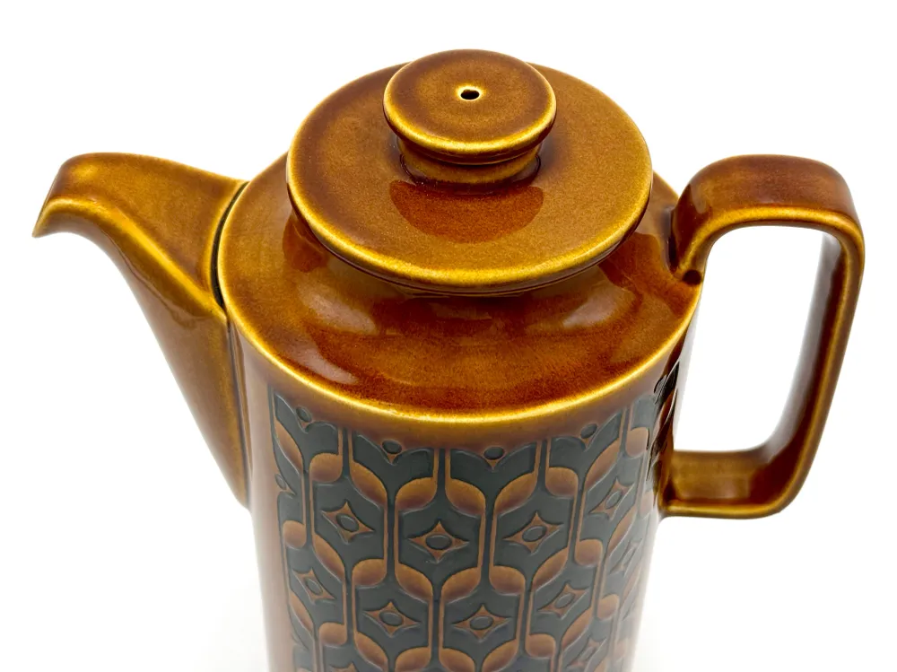 Poterie Hornsea (Angleterre) « Héritage » couleur Brun Automne, cafetière Hornsea Pottery