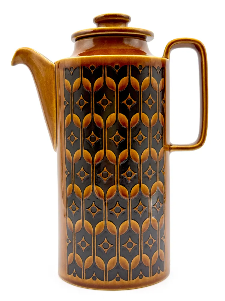 Poterie Hornsea (Angleterre) « Héritage » couleur Brun Automne, cafetière Hornsea Pottery