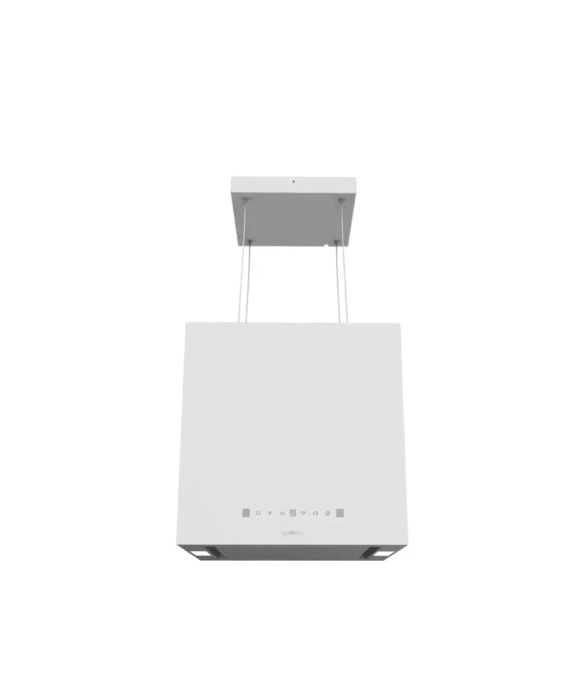 Hotte aspirante blanche 44 cm classe energetique plus plus commande tactile debit d air 800 m3 h Cecotec