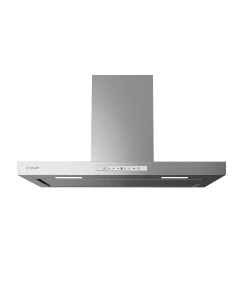 Hotte aspirante 90 cm inoxydable 800 m3 h commande tactile avancée Cecotec