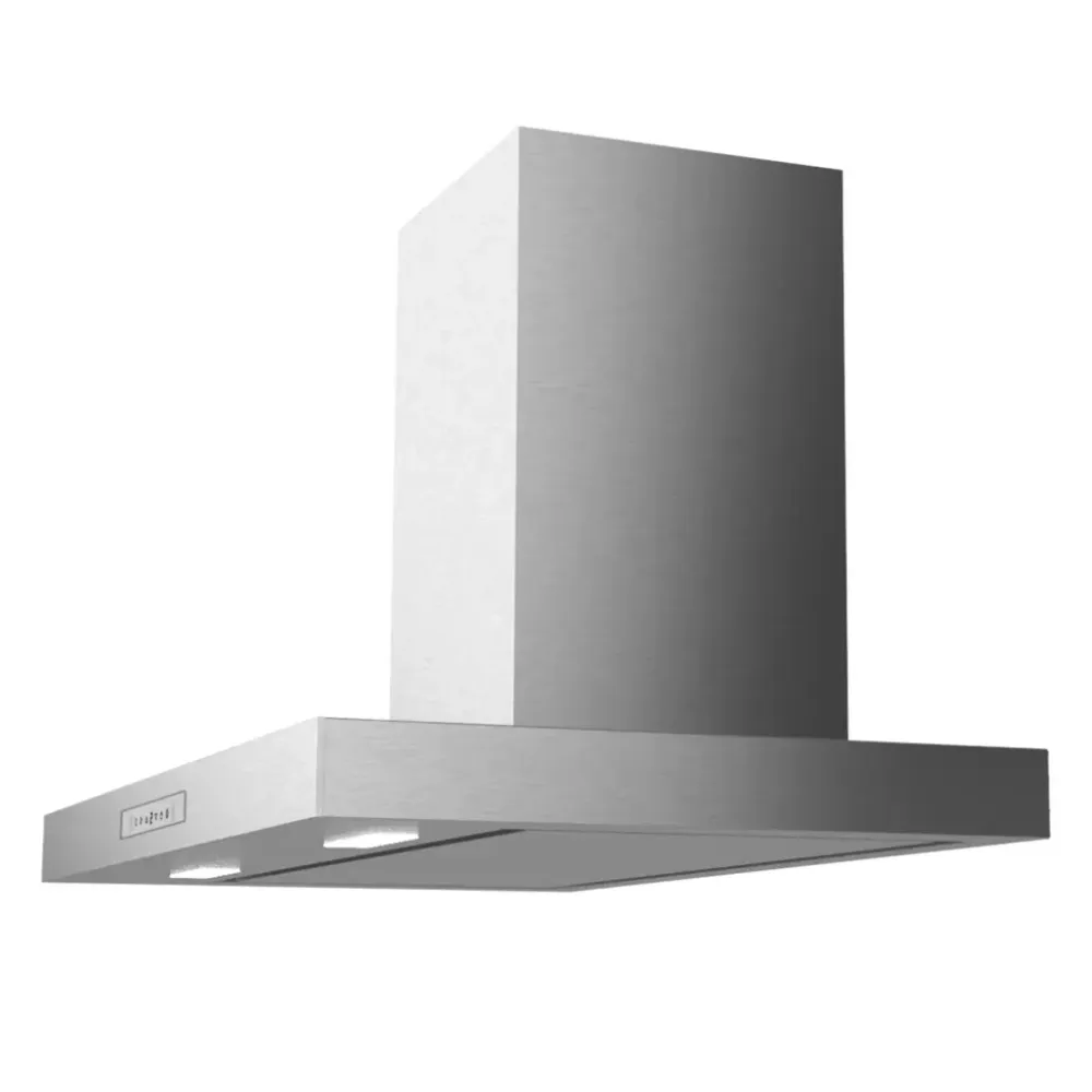 Hotte aspirante 90 cm inoxydable 800 m3 h commande tactile avancée Cecotec