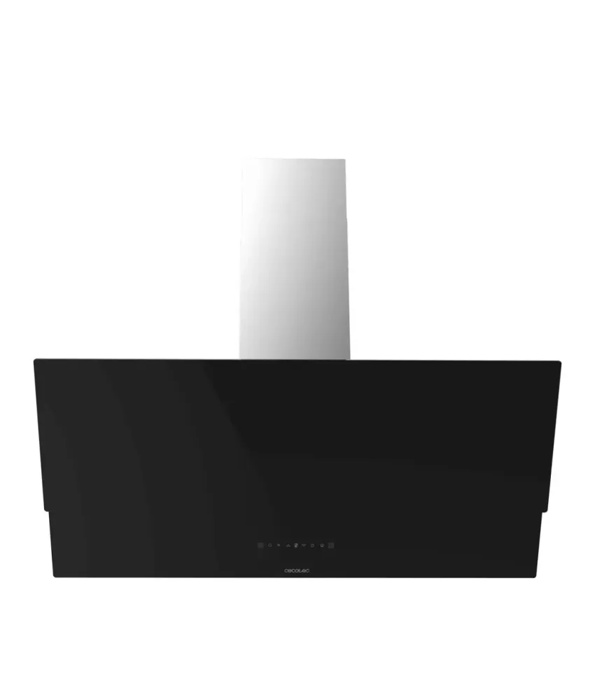 Hotte aspirante 90 cm verre noir aspiration puissante efficacité énergétique plus plus Cecotec