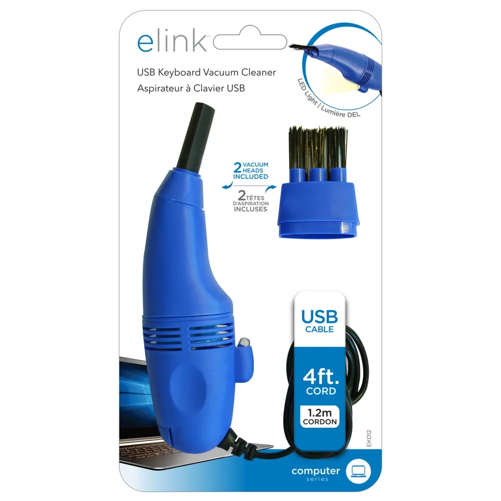 elink Aspirateur à Clavier USB Câble de 1.2m (4pi) HRS