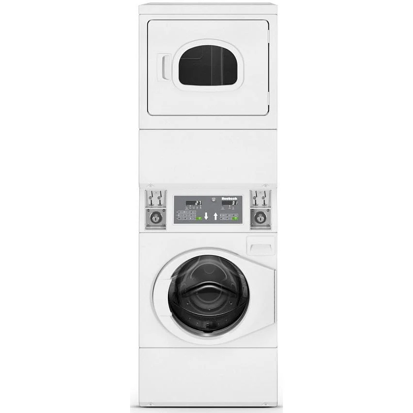 Huebsch Appareil de buanderie commercial laveuse et sécheuse superposées électrique HTENXASP286CW01