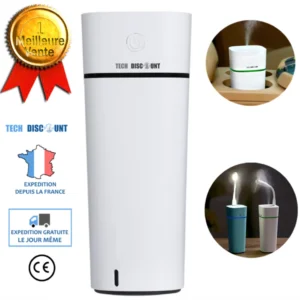 TD® humidificateur avec ventilateur veilleuse USB air maison bébé portable chambre mini enfant Led main rechargeable silen...