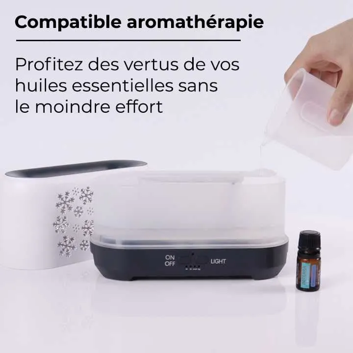 Humidificateur d'air design hiver effet de flammes - NEBOA