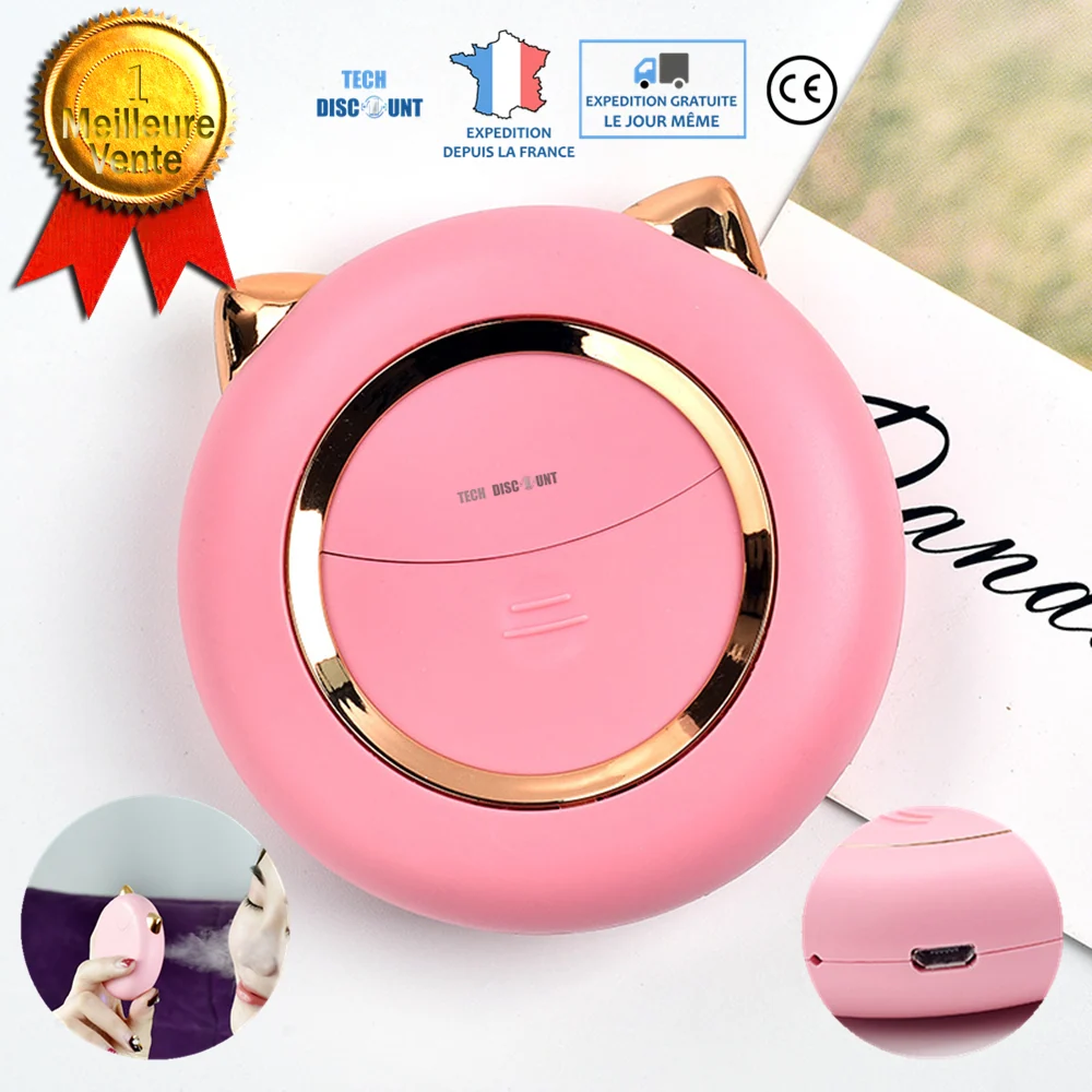 TD® Humidificateur d'air maison bebe chambre eau batterie externe powerbank vaporisateur diffuseur petit de poche portable...