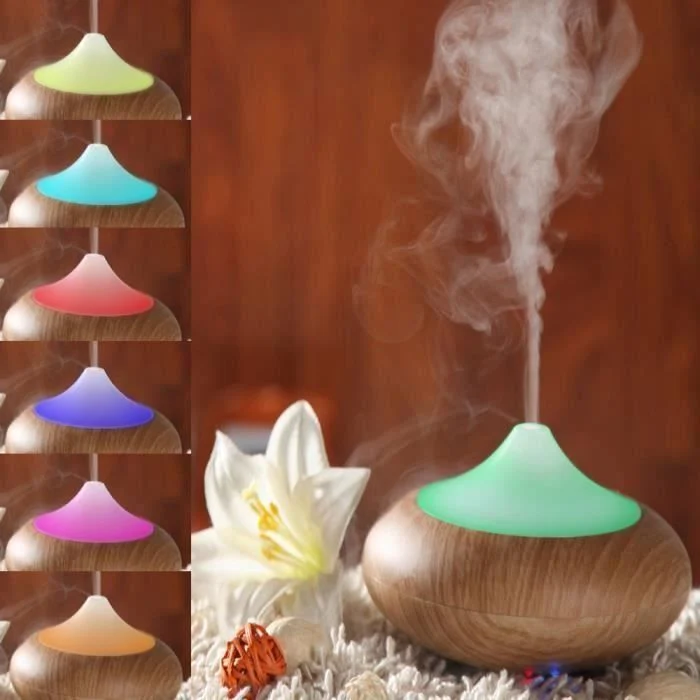 TD® Humidificateur Ultrasonique Diffuseur Aroma Diffuseur d'Huiles Essentielles Economie d'énergie Accessoire de Traitemen...