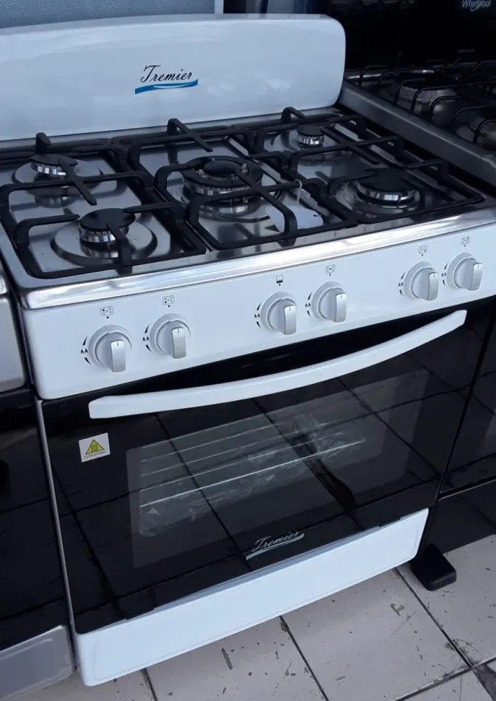 Estufa de 30" color blanca de Gas Tremier IB STORE