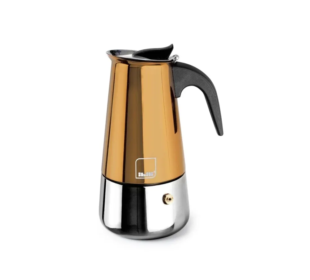 IBILI - Cafetière express Moca Cupra 2 tasses en acier inoxydable