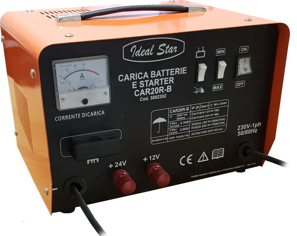 Ideal Star 'Car 20 Rb' Chargeur de batterie Fonction de démarrage – Tension 12/24 V