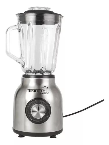 Licuadora Vaso Vidrio Timco Licx-921 1.5 Litros Inoxidable | Color: Plata Importaciones González