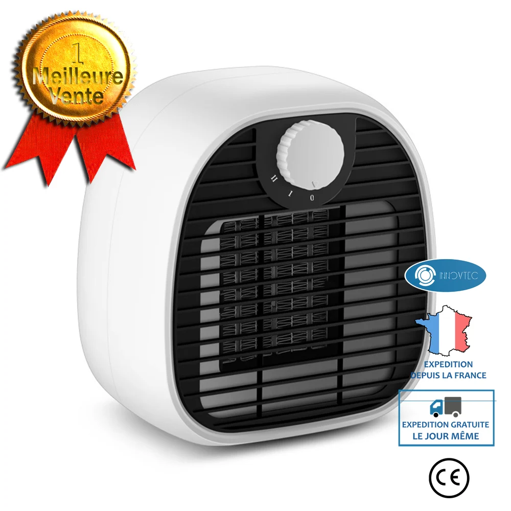 INN® Chauffage électrique Mini chauffage Petit chauffage d'intérieur Chauffage bureau chauffage rapide Chauffage électriqu...