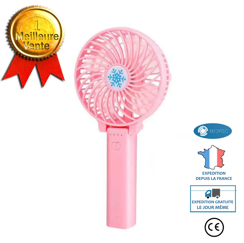 INN® Mini Ventilateur USB Portable, Mini Ventilateur de Poche, Ventilateur Silencieux avec Rechargeable Batterie Portable,...