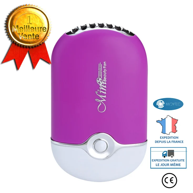 INN® Mini ventilateur USB Portable USB Mini ventilateur climatisation Extension de cils colle outil de séchage rapide violet