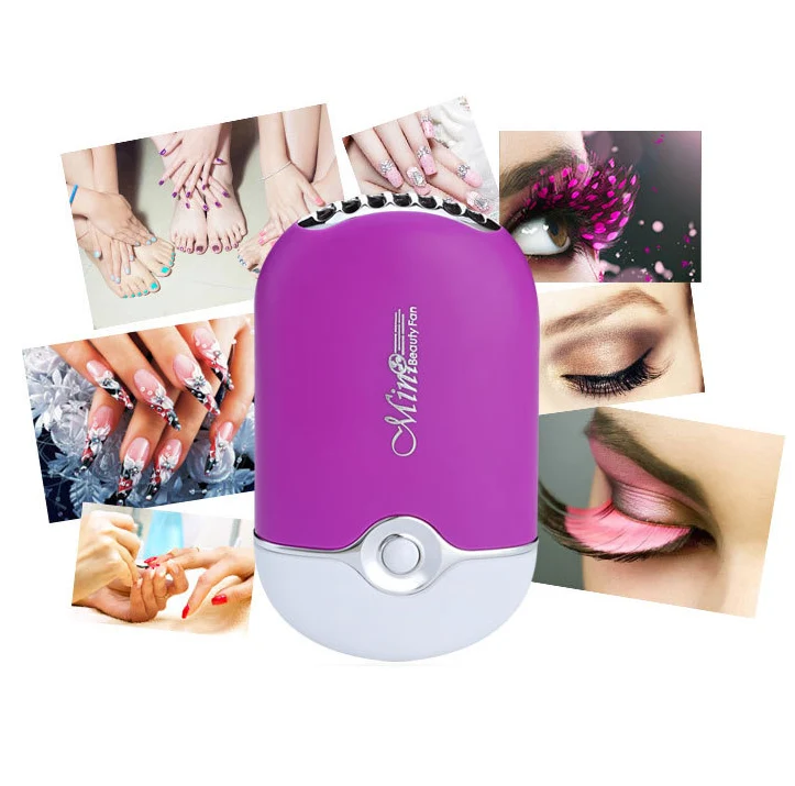 INN® Mini ventilateur USB Portable USB Mini ventilateur climatisation Extension de cils colle outil de séchage rapide violet