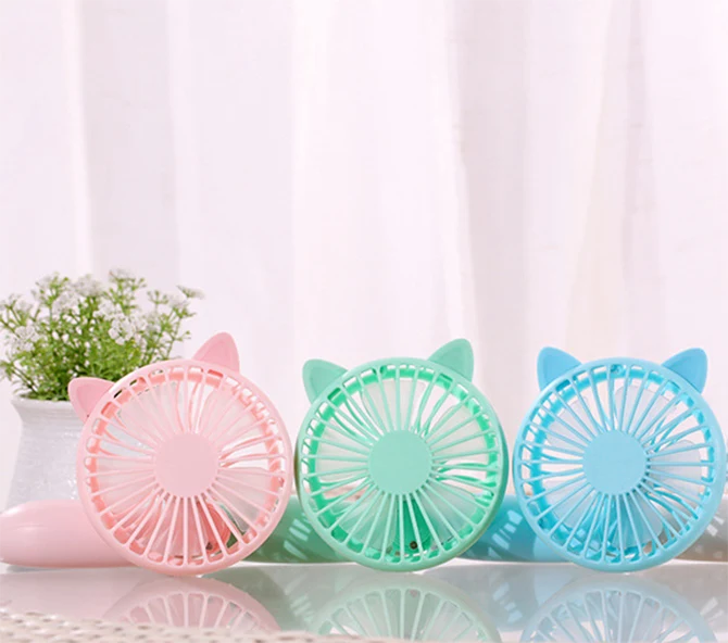 INN® Mini Ventilateur, Ventilateur à Main Portatif Ventilateur usb Silencieux Ventilateur de Poche à Piles - Rose