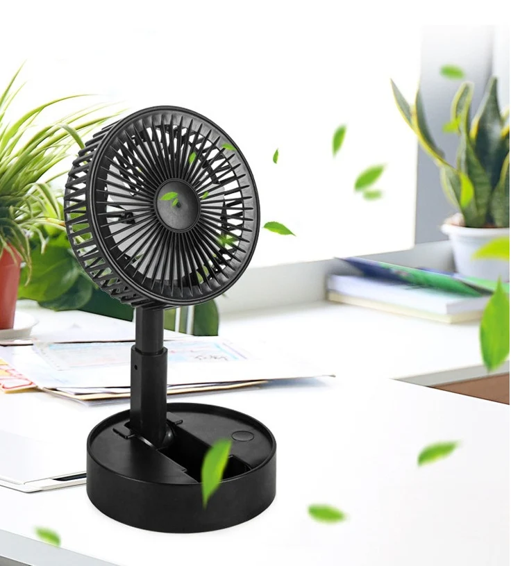 INN® Petit ventilateur rétractable pliable de chargement USB Mini ventilateur de bureau portable pour étudiant Ventilateur...