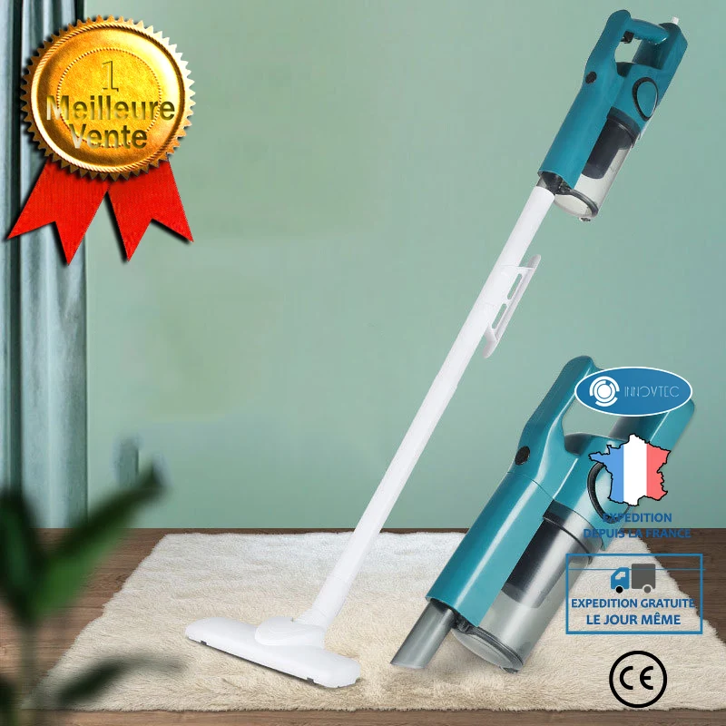 INN® Vadrouille électrique Aspirateur à main Vadrouille électrique domestique Aspirateur et vadrouille multifonctions humi...