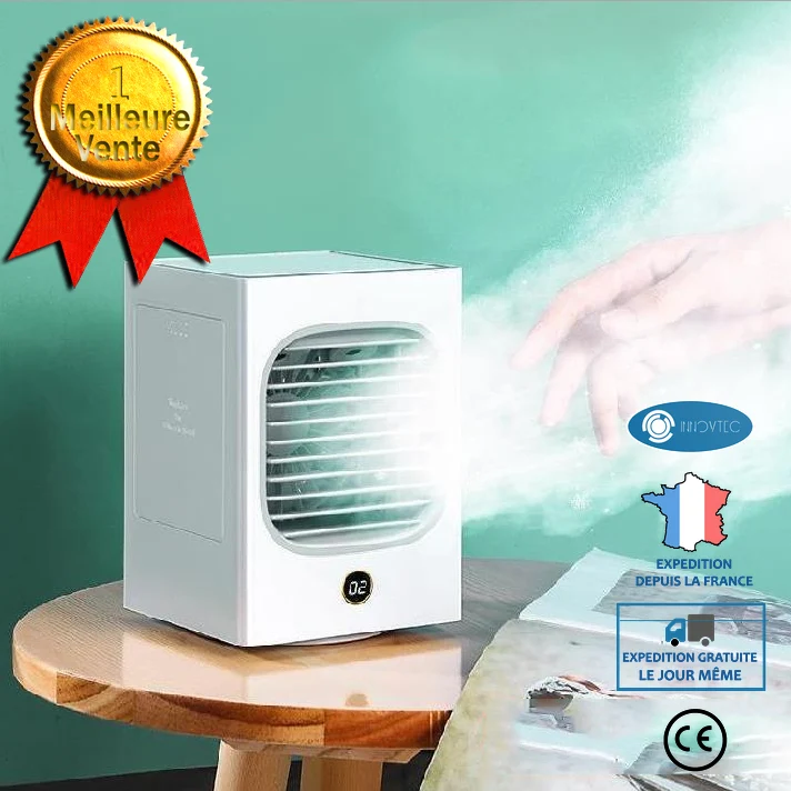 INN® Ventilateur de climatisation vertical, dortoir domestique portable avec glace, ventilateur de tour mobile de réfrigér...