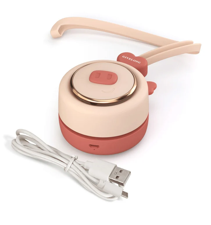 INN® Ventilateur mignon animal de compagnie suspendu cou mini ventilateur de charge USB portable étudiant fille enfant pas...
