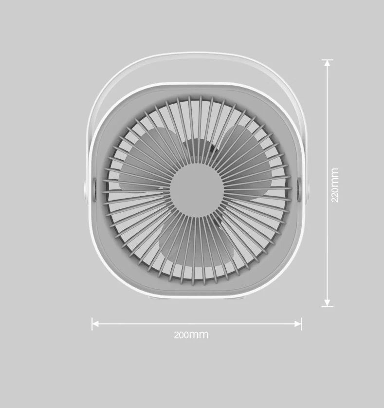 INN® Ventilateur USB, Mini Ventilateur, Ventilateur Rechargeable Silencieux Portable 360 ° Réglable 3 Modes Ventilateur de...