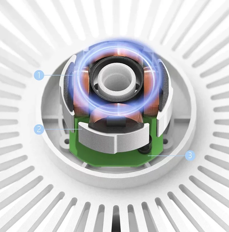 INN® Ventilateur USB, Mini Ventilateur, Ventilateur Rechargeable Silencieux Portable 360 ° Réglable 3 Modes Ventilateur de...