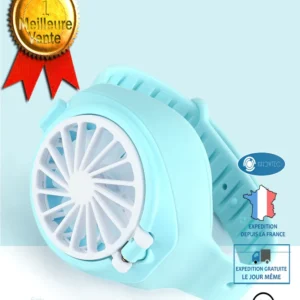 INN® Ventilateur Ventilateur de montre pour enfants Chargement USB petit ventilateur Ventilateur de montre silencieux port...