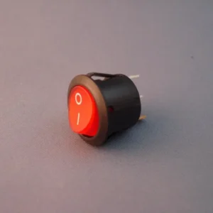 Interrupteur 3 Contacts Round circulaire Bright Red Vaporella Polti