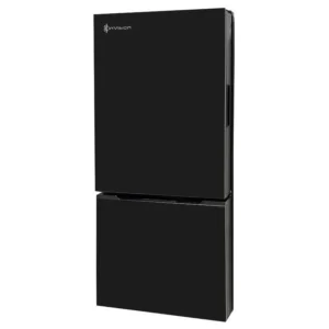 Réfrigérateur Invision 12 V pour VR, 10,7 pi³ – Double charnière pivotante, verre noir 180-2562