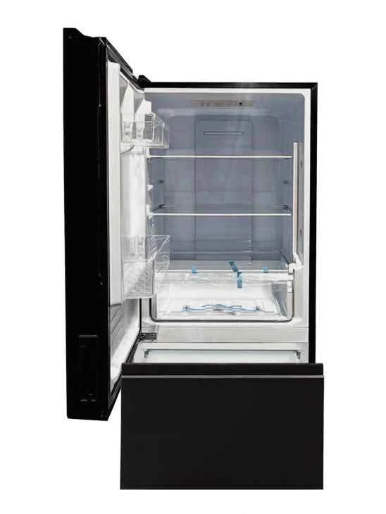 Réfrigérateur Invision 12 V pour VR, 10,7 pi³ – Double charnière pivotante, verre noir 180-2562