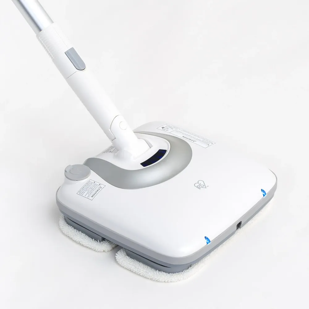 Vadrouille électrique sans fil vibrante avec jet d'eau avec 8 tampons de nettoyage IRIS USA, Inc.