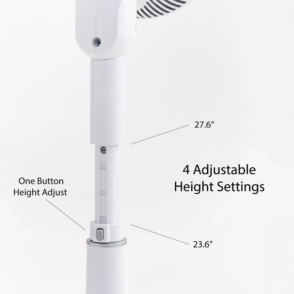 Ventilateur sur pied WOOZOO® 360 - Oscillation à 360°, moteur CC silencieux, télécommande IRIS USA, Inc.
