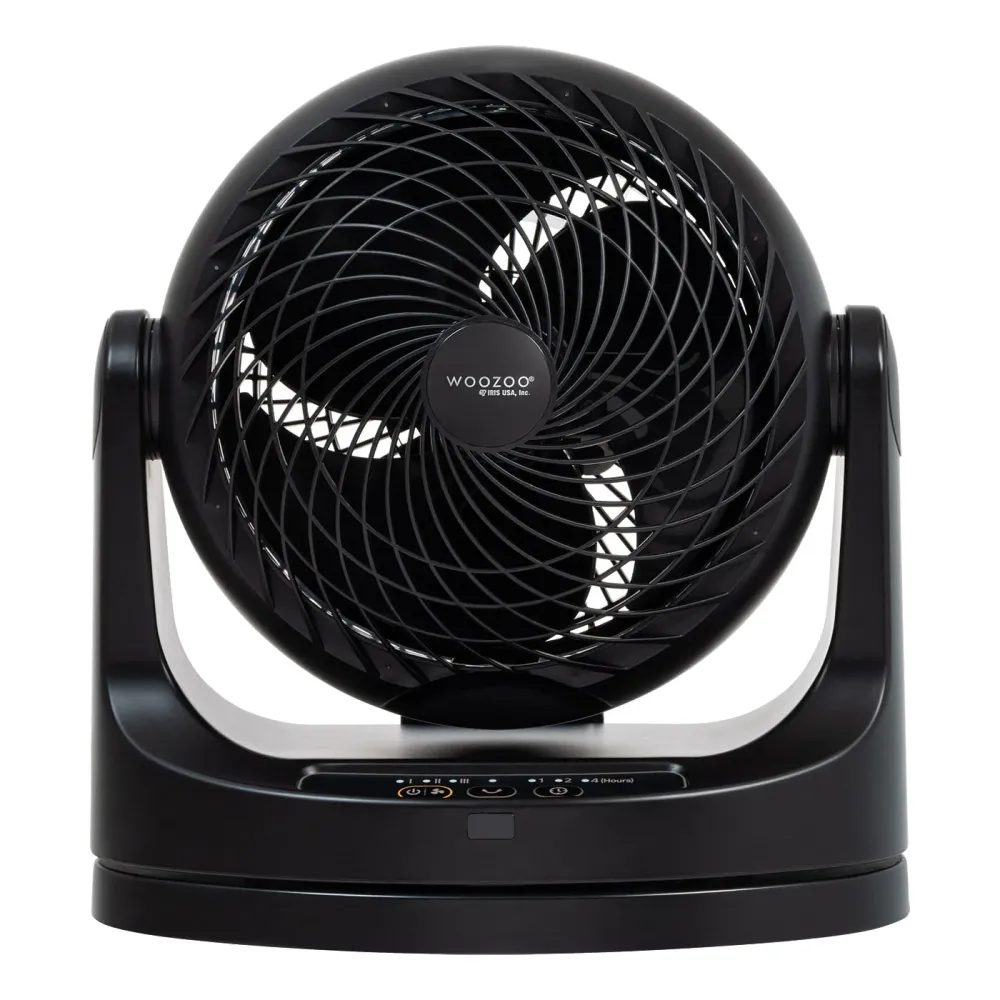 WOOZOO® Grand ventilateur à macarons - Oscillation horizontale, inclinaison verticale à 360°, télécommande IRIS USA, Inc.