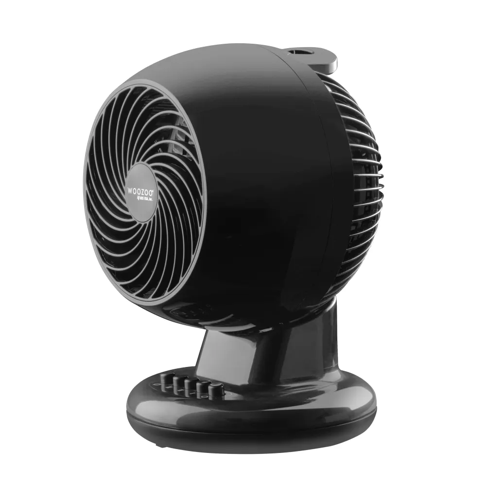 WOOZOO M15U Ventilateur de circulation oscillant compact, noir IRIS USA, Inc.