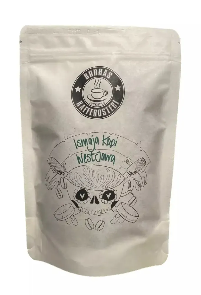 Ismaja Kopi Indonesia - Grains entiers torrés clairs pour cafetière filtre 200g