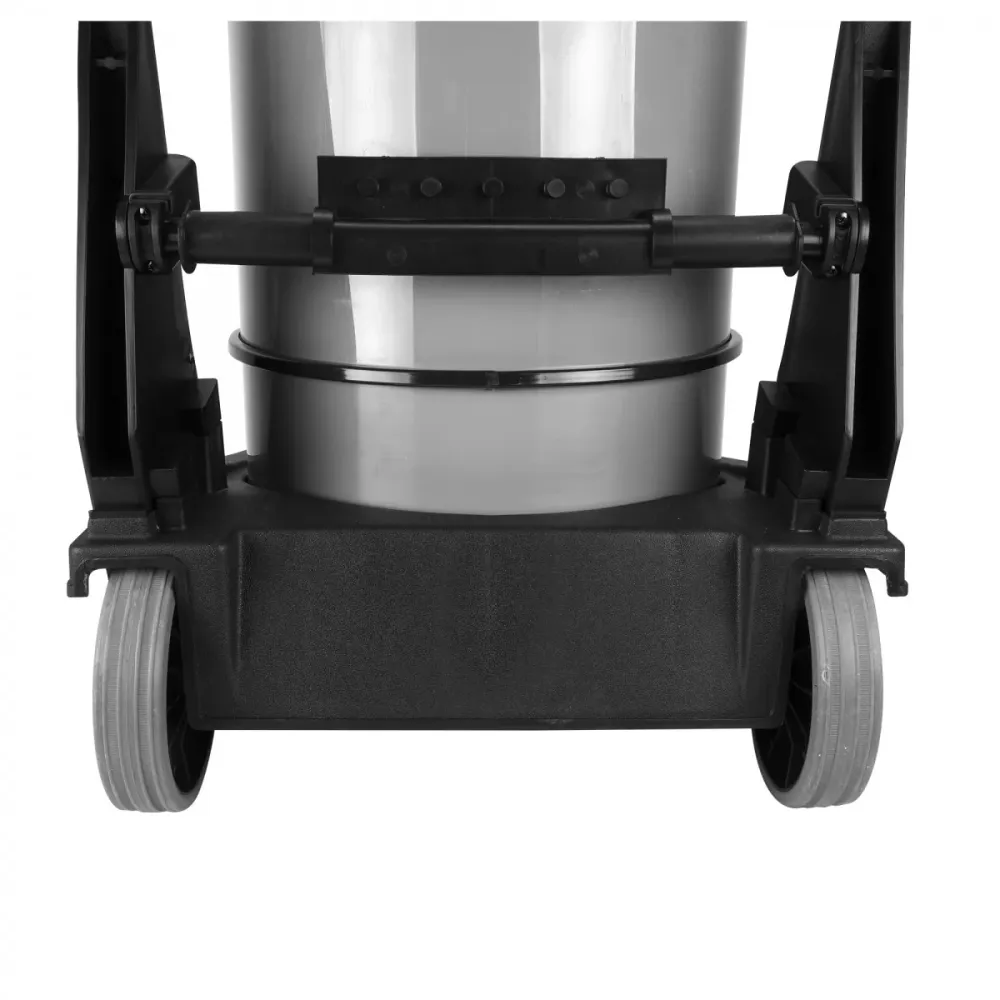 Aspirateur commercial sec et humide - capacité de 60,5 L (16 gal) - 2 moteurs - cuve sur chariot basculant - prise pour ba...